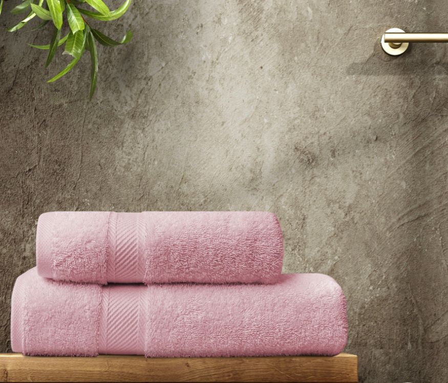 Luxury Cotton Towels - Pink (Pack of 2)