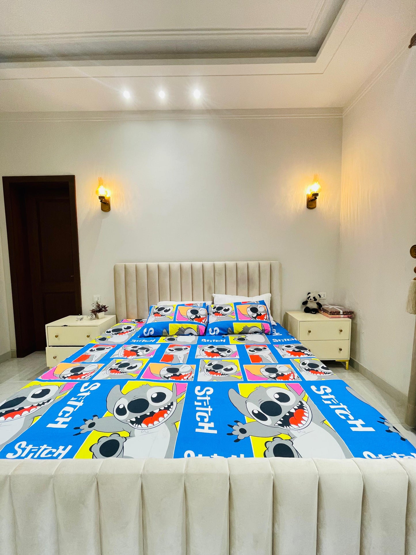 Colorful Stitch Character Bedsheet for Kids & Teens