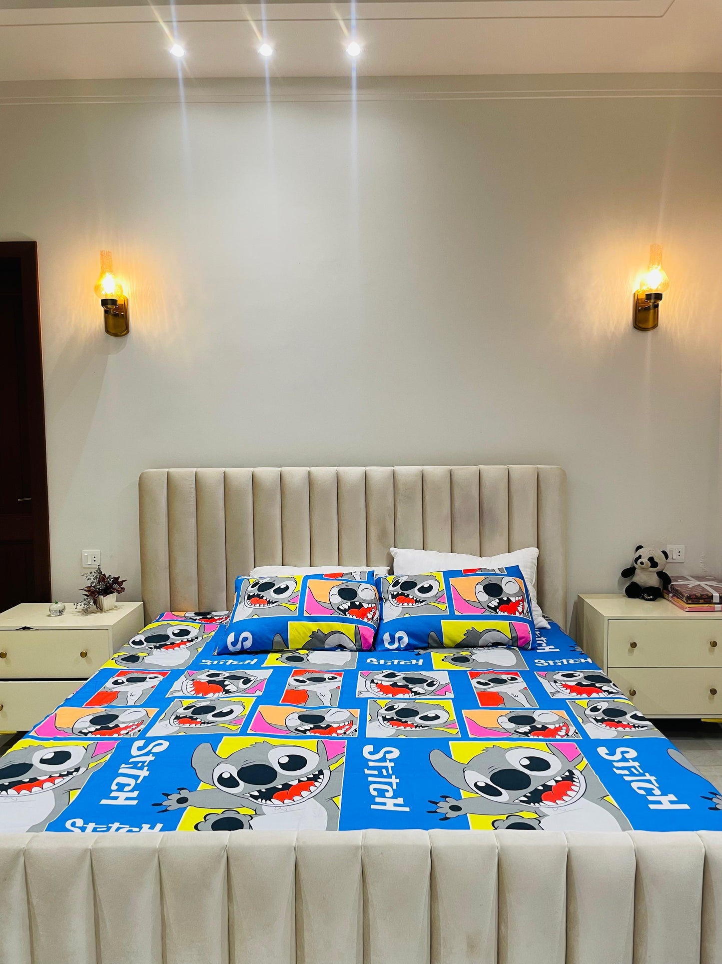 Colorful Stitch Character Bedsheet for Kids & Teens