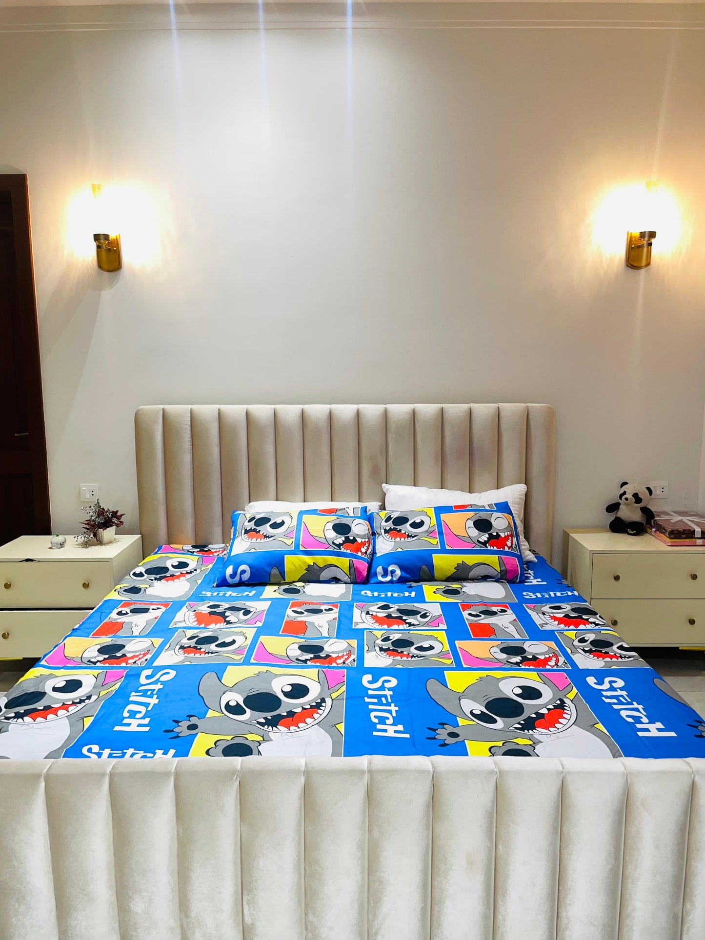 Colorful Stitch Character Bedsheet for Kids & Teens