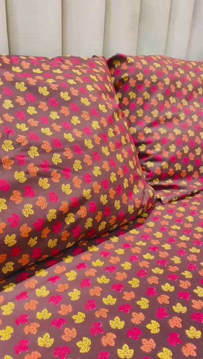 Traditional Block Print Style Bedsheet – Warm Tones